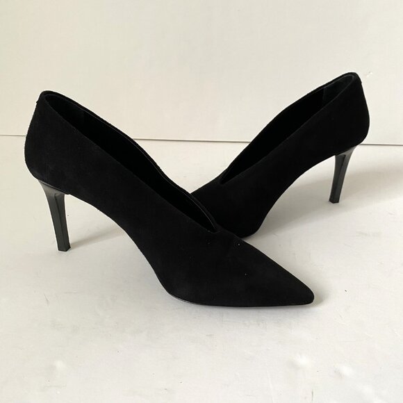 COS Pointed Suede Black Heels - Picture 6 of 13